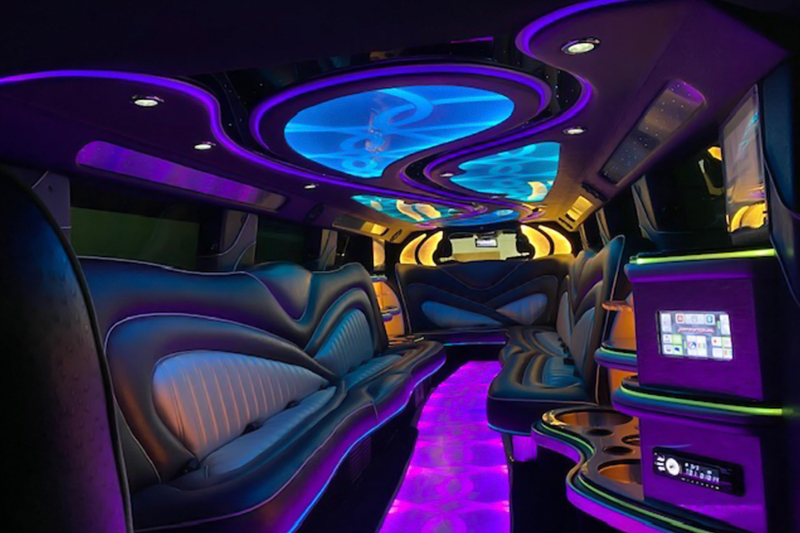 inside the limo