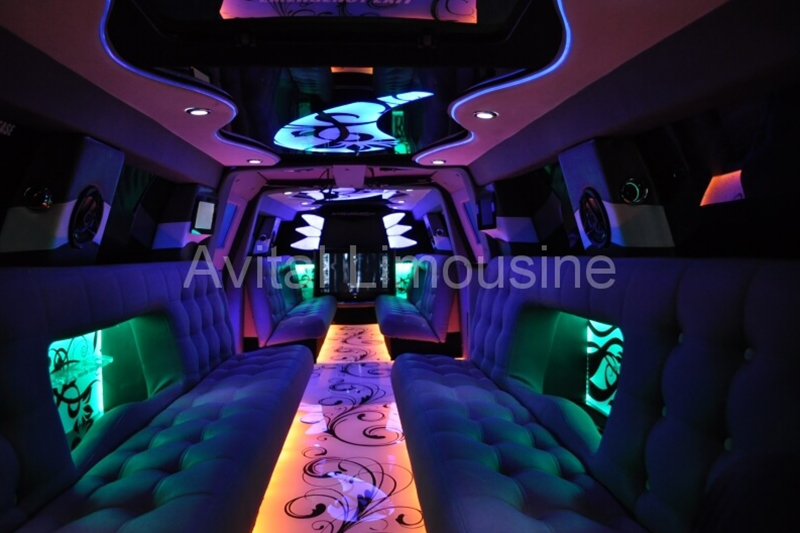 inside the limo