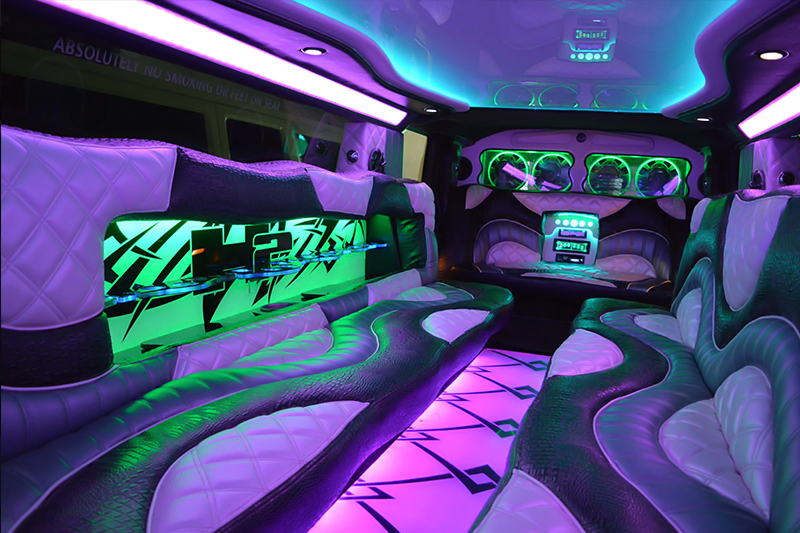 inside the limo